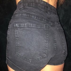 Black High Waisted Shorts